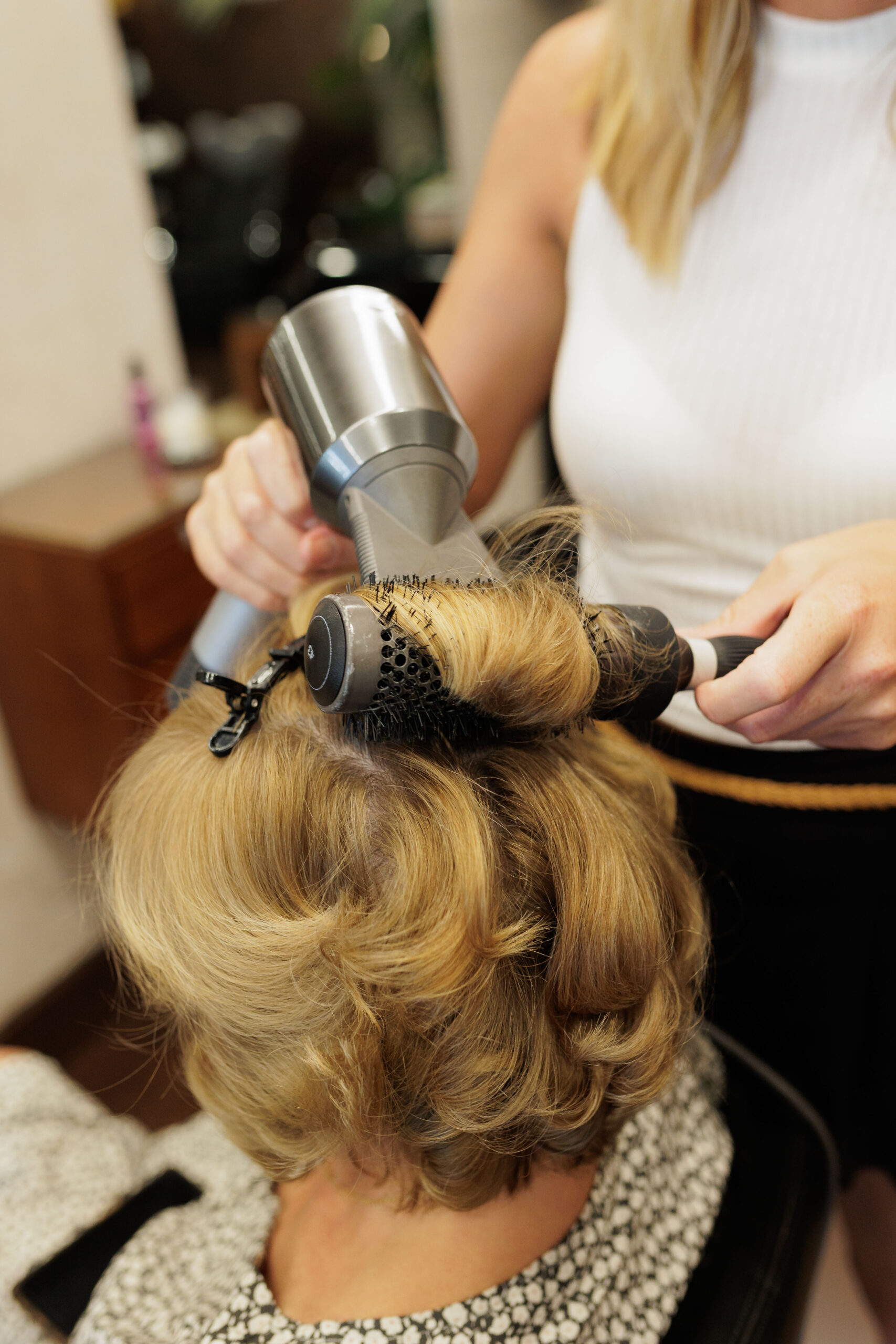 Secado de pelo en Alonsos peluqueros